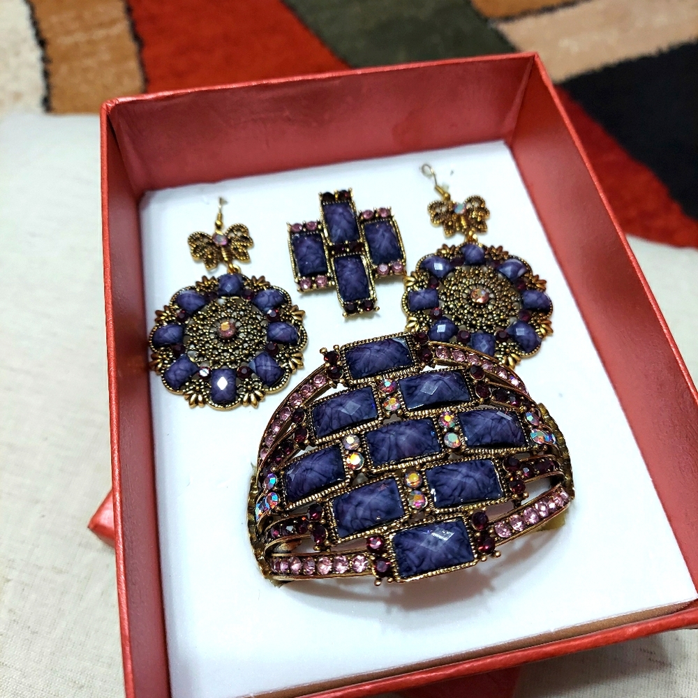 Purple Jewelry Set